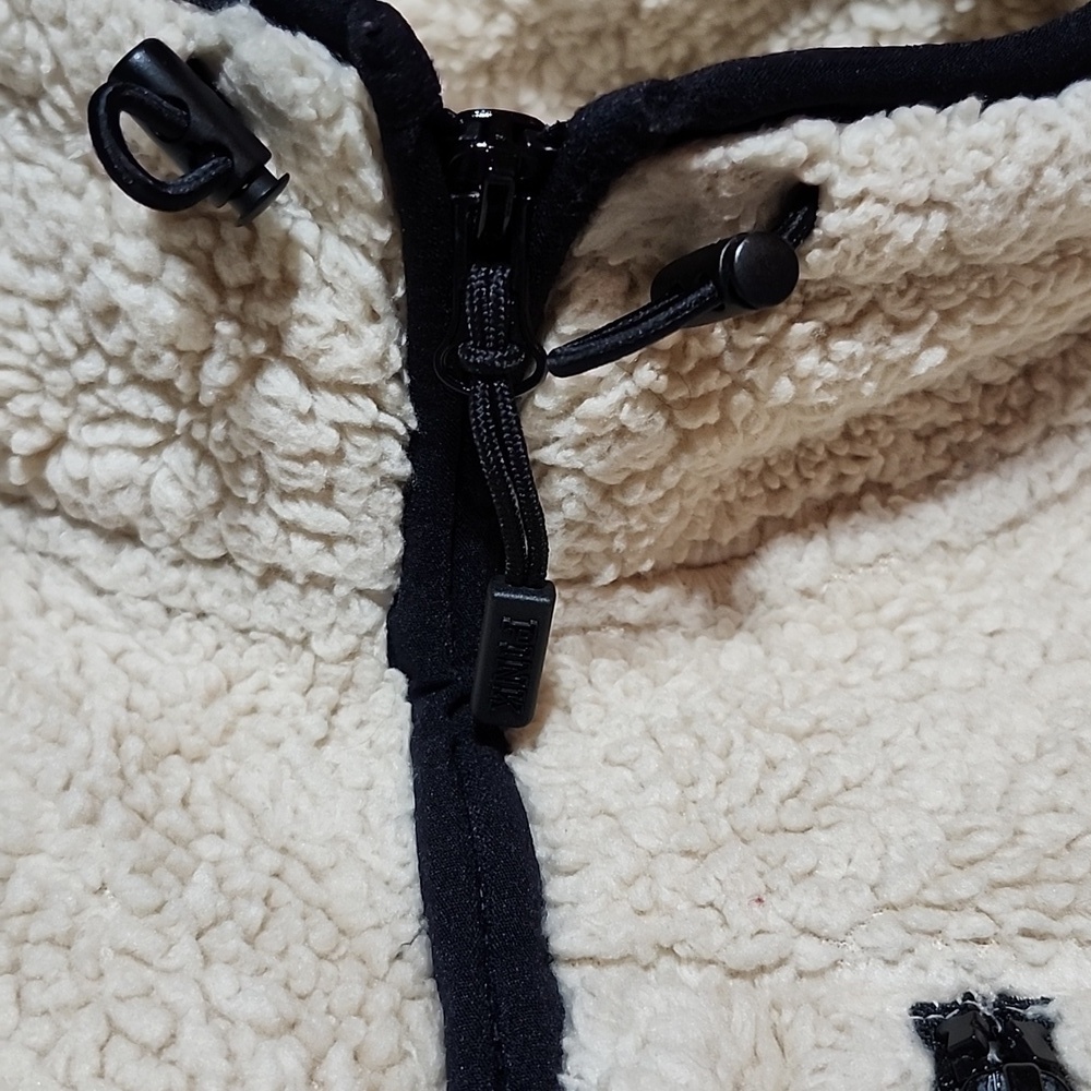 VS PINK 2019 POCKET QUARTER-ZIP SHERPA JACKET - Picture 6 of 13